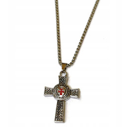 Naszyjnik, Przywieszka, Wisiorek - Krzyż Templariuszy, Zakon Rycerski