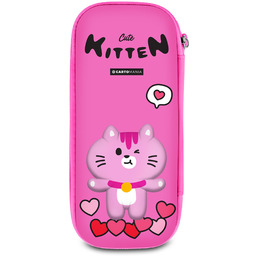 Cartomania Squishy Write Up Piórnik Różowy, motyw kotka,