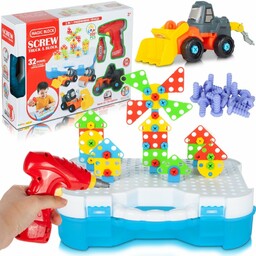 MalPlay, Walizka Małego Konstruktora z Autami Budowlanymi