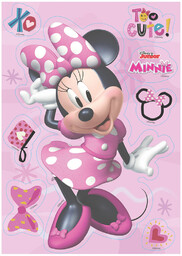 Dekoracje na tort Myszka Minnie - 14,8 x