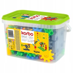 Korbo Ruchome Klocki Konstrukcyjne Basic 120 el.