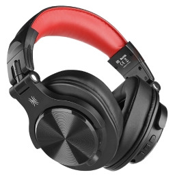 Oneodio Fusion A70 Nauszne Bluetooth 5.2 Czarno-czerwony Słuchawki