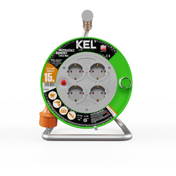 Przedłużacz bębnowy 15m 4 Gniazda 230V Schuko 3680W