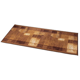 Decodoma Dywan bieżnik Patchwork brązowy 67 x 150