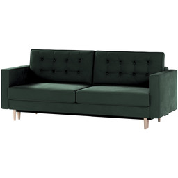 Sofa rozkładana Svein, ciemny zielony, 224 x 97