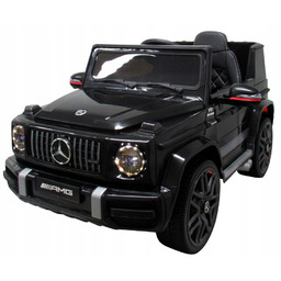 Mercedes G63 czarny Piankowe koła Eva, miękki fotelik
