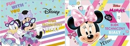 Blok techniczny A4 biały 10 kartek MINNE MOUSE