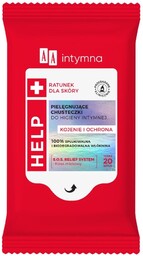 AA Intymna Help pielęgnujące chusteczki do higieny intymnej