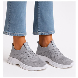 Szare wsuwane buty sportowe