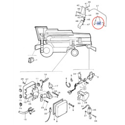 Włącznik przy pedale sprzęgła New Holland TC56 89818685