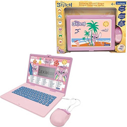 Lexibook, Disney Angel - Stitch, francusko-angielski dwujęzyczny laptop