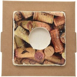 SVE Tealight, marmur, korks, 10 x 10 x