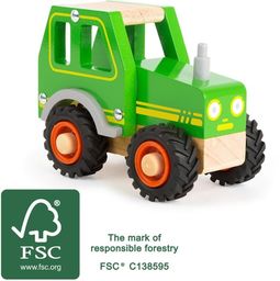 Drewniany Zielony traktor Mini Max 11078-Small Foot Design,