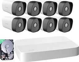 Tenda Zestaw Monitoringu 4MP PoE z 8 Kamerami