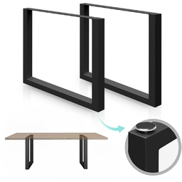 2x METALOWE NOGI 100x72 CM DO STOŁU NOGA