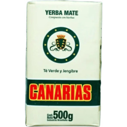 Yerba Mate Canarias Te Verde Jengibre 500g