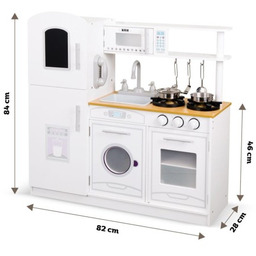 PROMIS KUCHNIA DZIECIĘCA DREWNIANA Z AKCESORIAMI K