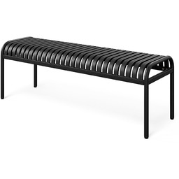Ławka ogrodowa 130 cm Baiso - Czarna