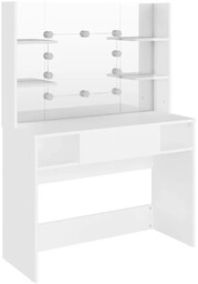 Elior Biała Toaletka Z Lustrem I Żarówkami Led