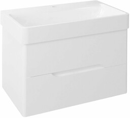 MEDIENA szafka umywalkowa 77x50,5x49cm, biały mat/biały mat MD080