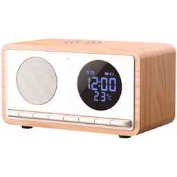 Radiobudzik bezprzewodowy Manta Rimini RDI912W Bluetooth Zegar Alarm