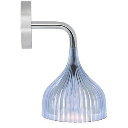 Lampa Ścienna Kartell, niebieski, salon, metal