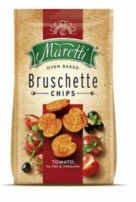 Przekąska BRUSCHETTA MARETTI chrupki chlebowe pomidory oliwki oregano