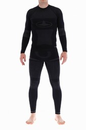 Komplet bielizny termoaktywnej męskiej Viking Dante 08 czarno-szary