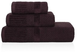 Ręcznik Ivo 100x150 frotte burgund ciemny 500 g/m2