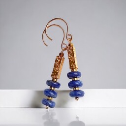 Pakamera EFEKTOWNE kolczyki : lapis lazuli, lawa :