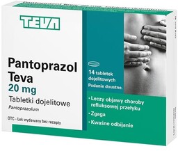 Pantoprazol Teva 20mg x14 tabetek