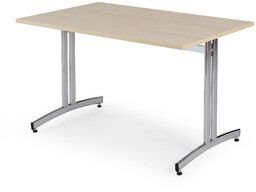 Stół do stołówki SANNA, 1200x800x720 mm, chrom/brzoza