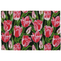 Wycieraczka kokosowa Pink tulips, 39 x 59 cm