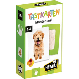 Headu DE52460 Karty do nauki Montessori, zielone