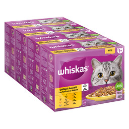 Pakiet Whiskas 1+ Adult, saszetki, 48 x 85