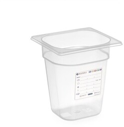 POJEMNIK Z POLIPROPYLENU GN 1/6 HACCP 3,4L 176x162x200