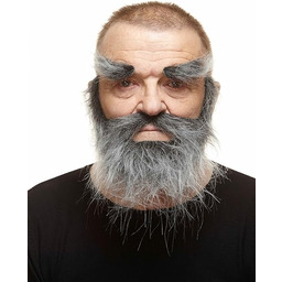 Żywe kostiumy 205045 wąsy, wielokolorowe, jeden rozmiar