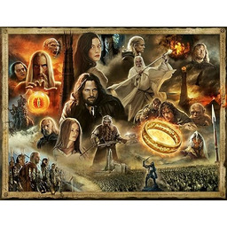Ravensburger- Puzzle 2000 elementów Wieża Władcy Pierścieni Dorosły,
