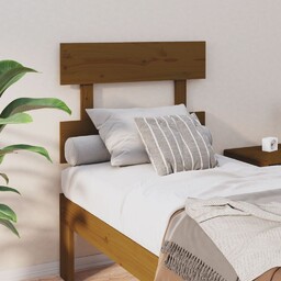 vidaXL Wezgłowie łóżka, miodowy brąz, 93,5x3x81cm, lite drewno
