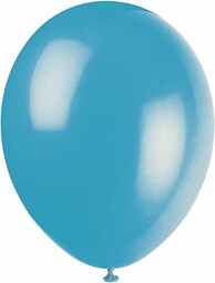 Unique Party 203022-30 cm, lateksowe turkusowe balony, 10