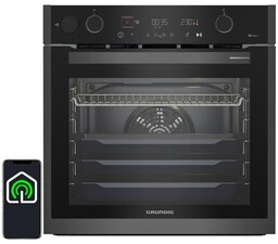 GRUNDIG Piekarnik GEBD19401DXPH Elektryczny parowy Ciemny Inox A+