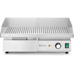 HENDI Płyta grillowa elektryczna Kitchen Line, ryflowana, 3