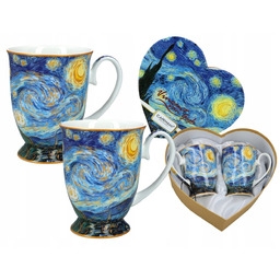 Kpl. 2 kubków w sercu V. van Gogh,