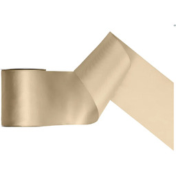 Tasiemka satynowa, zimny złoty, 100mm/25 m, 1 szt.