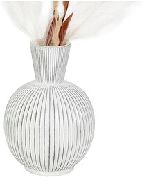 Romimex Beżowy wazon ceramiczny kulisty 18 x 26