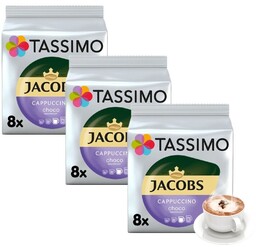 ZESTAW - Kapsułki Tassimo Jacobs Cappuccino Choco 3x8