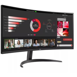 LG 34WR50QK-B 34" VA Monitor, 3440 x 1440