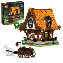 Mould King Klocki konstrukcyjne Medieval World Log Cabin