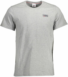 TOMMY HILFIGER T-SHIRT MĘSKI Z KRÓTKIM RĘKAWEM SZARY