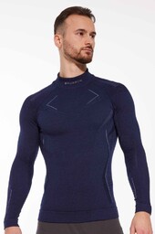 Bluza termoaktywna męska Brubeck Extreme Merino LS1666M granatowy